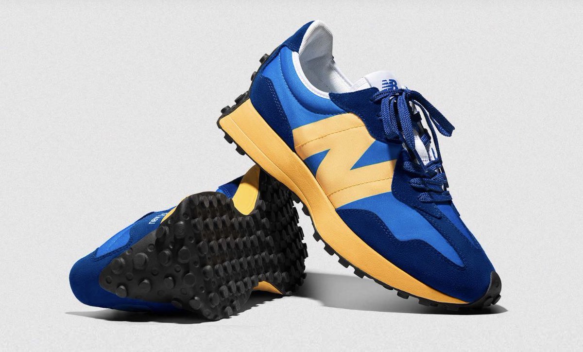 new balance 327 blue yellow