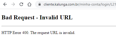 Sem chance de fazer login. <a href="/devscansados/">Estamos tds cansados(as)</a> na <a href="/kalungacom/">Kalunga</a>
