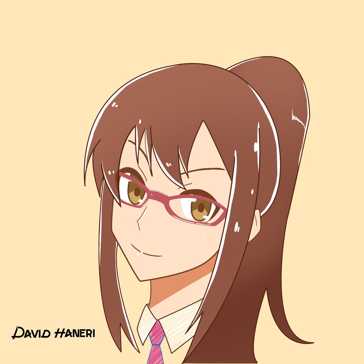 Davidhaneri Commissions Always Open Glasses And Ponytail 02 Nanami Aoyama From Sakurasou No Pet Na Kanojo Fanart Nanamiaoyama 青山七海 さくら荘のペットな彼女 Sakurasounopetnakanojo Animegirl Animefanart Draw Art