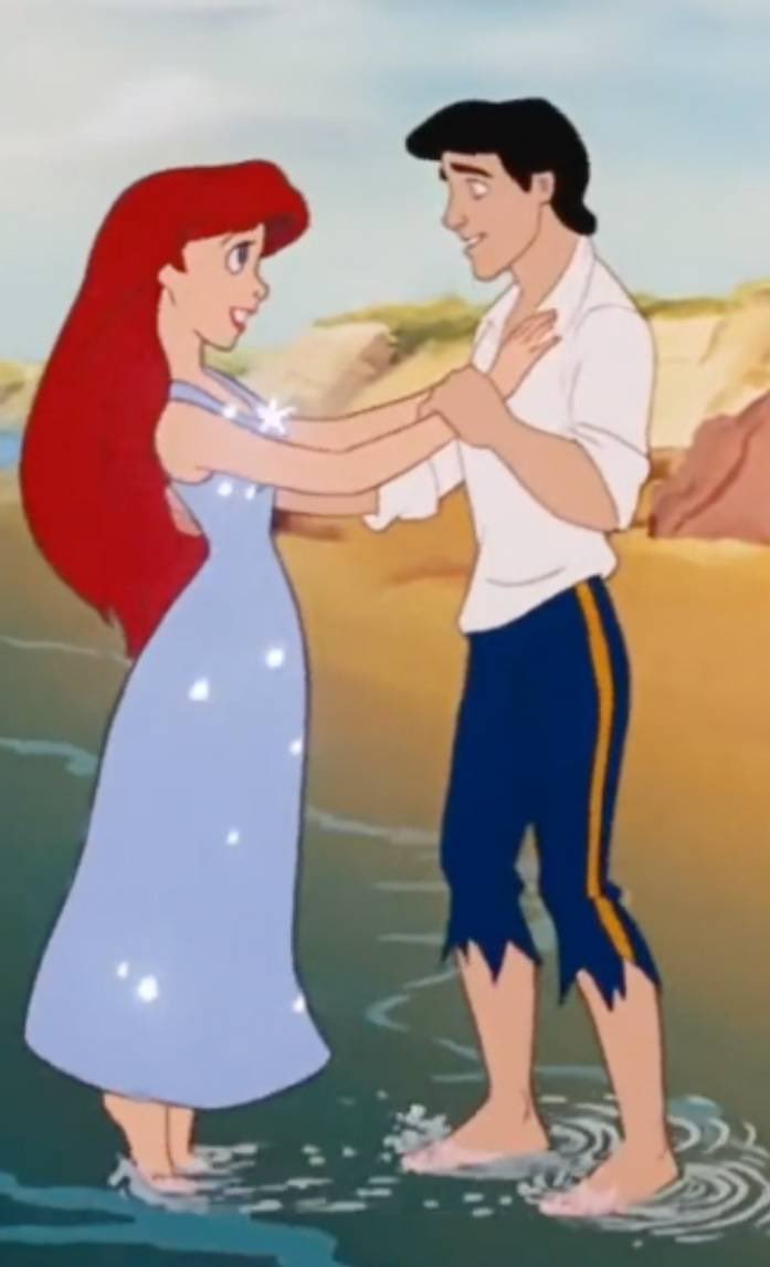 vmin as prince eric and ariel from the little mermaid — a heartbreaking thread