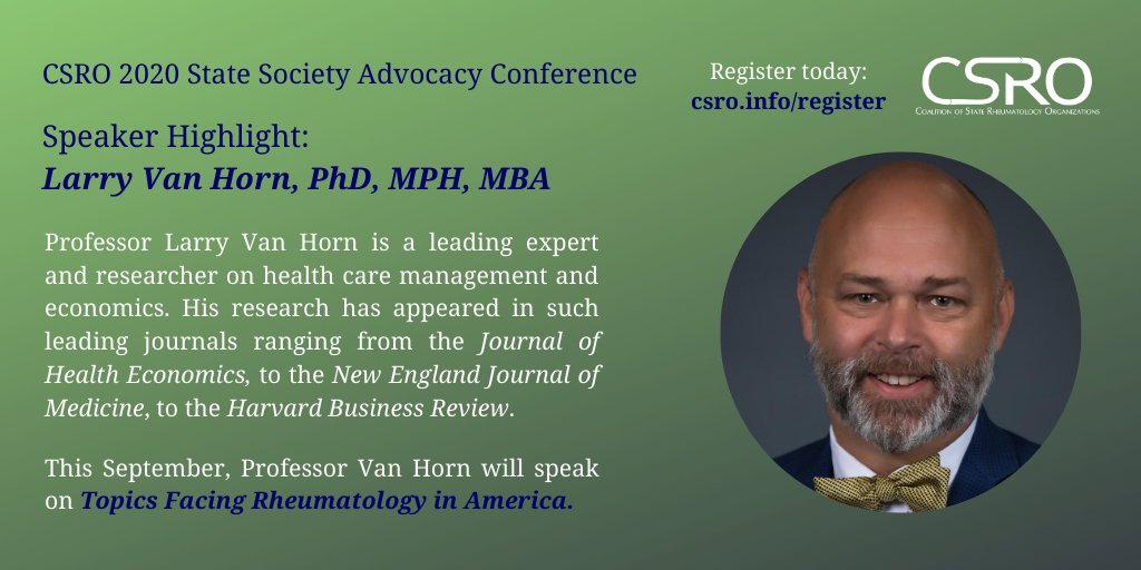 CSROAdvocacy's tweet photo. We look forward to hosting Professor Larry Van Horn at the 2020 #CSROSSAC next month! Register now to ensure you don't miss his insightful and informative session: https://t.co/9IBnLw0kaJ https://t.co/vO2Ibs5Ung