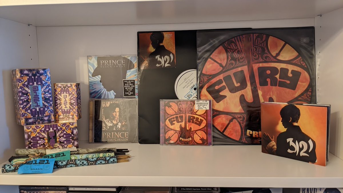 And as some folks know, I’m currently moving apartments! Why’s that relevant? Well, I got a 3121 shelf! Here it is. I’m waiting on a Black Sweat picture disc, that for some reason I never picked up at the time.