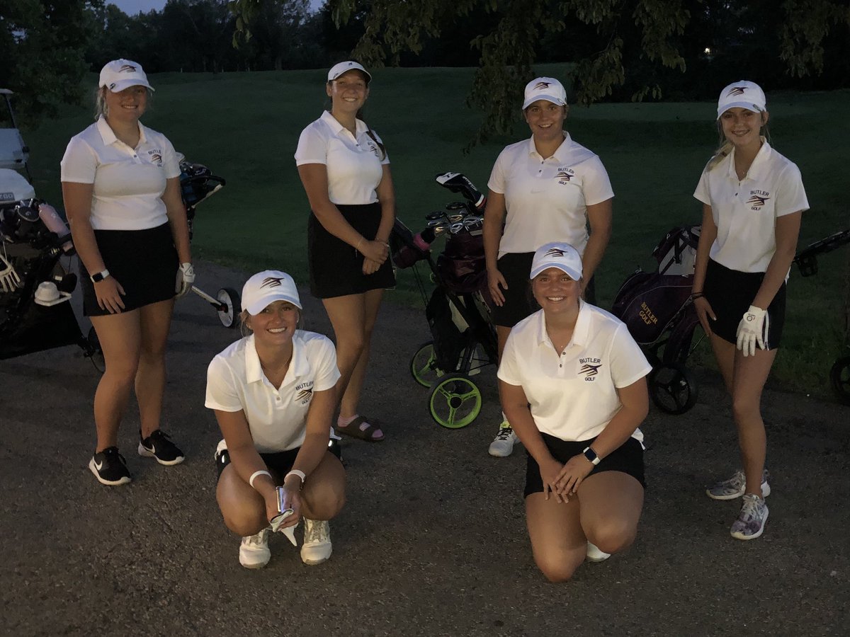 girls_butler's tweet photo. Butler girls finish at dark vs Troy. Butler wins 189-240.  Medalist Lexi 41. Allison 49. Mya (personal best) 49. Grace 50. Madalyn 52 and Jenna 59 both contributed with dedication and effort!  These girls are getting better.  We want that MVL crown⛳️🏌️‍♀️ https://t.co/PRIfOr3cGZ