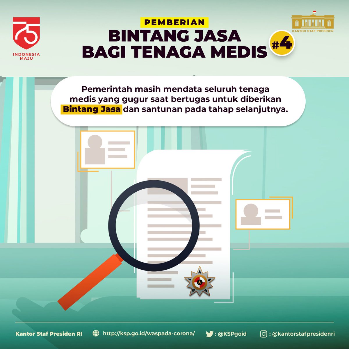 ... kepada mereka yang berjasa luar biasa bagi bangsa...

#IndonesiaMaju 
#BangkitUntukIndonesiaMaju
#bersatulawancovid19