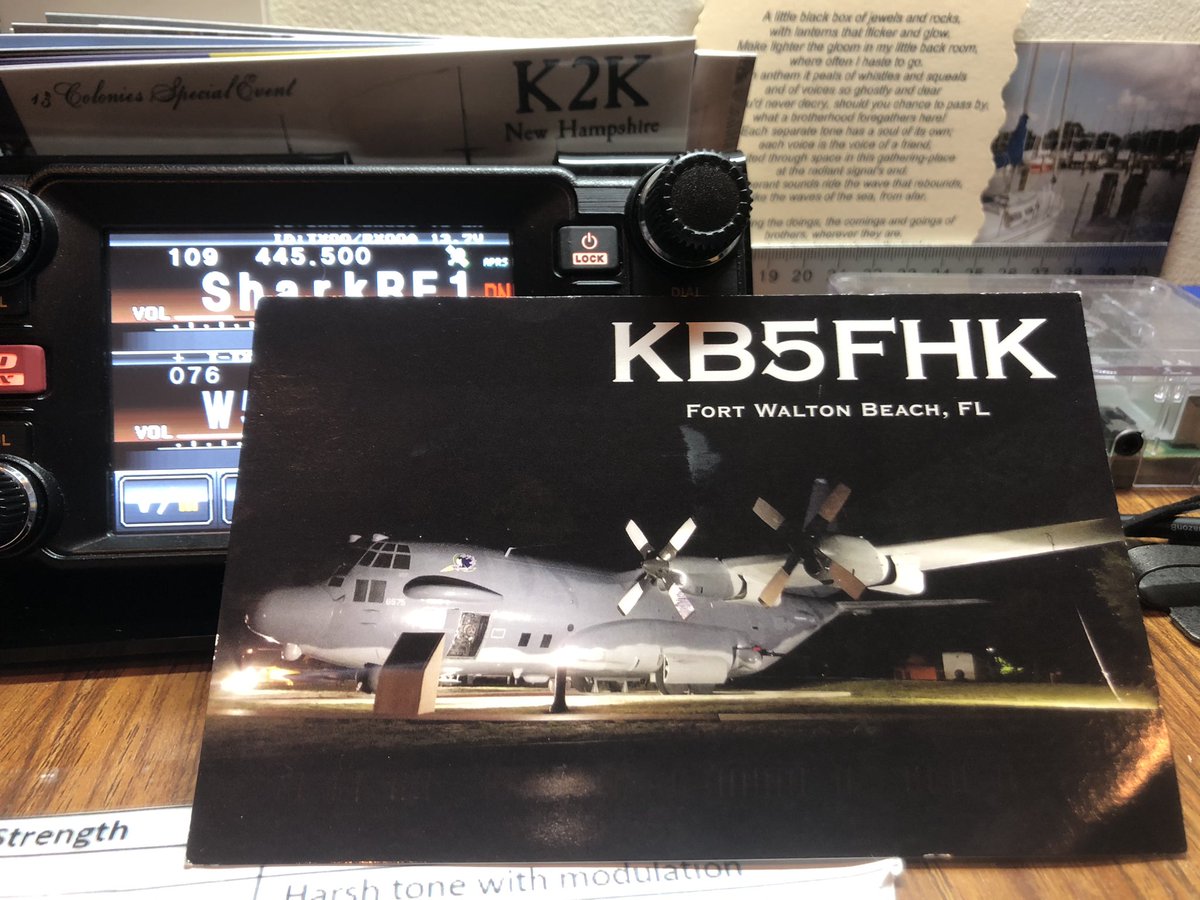 KG5GJT's tweet photo. Mail call....Received a very cool QSL card from @KB5FHK_Tom! #QSLing https://t.co/LapGmKCc0x