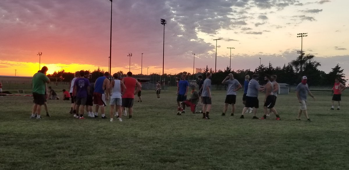 Great night for football camp!