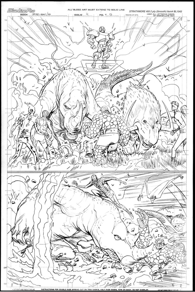Pencils from the Parker/'Ringo Spider-Man/FF series
