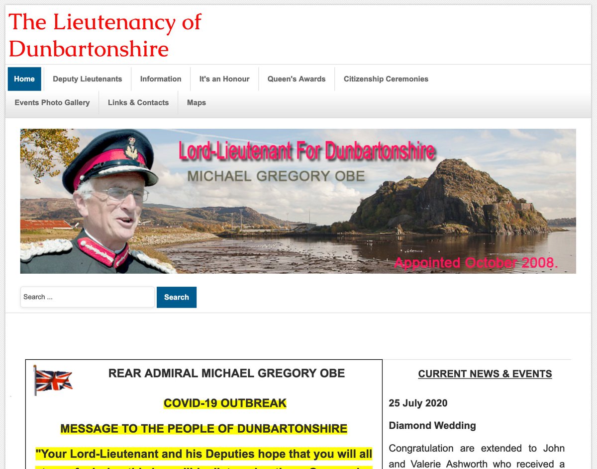 Adding QIDs for articles now categorised we're missing QIDs for 3 people, who may or may not be on wikidata ... too little info to tell. I'll do a more searching, and if I draw a blank, create new items.The LLofD has a website. How cool is that? https://www.lordlieutenantdunbartonshire.co.uk/index.php 
