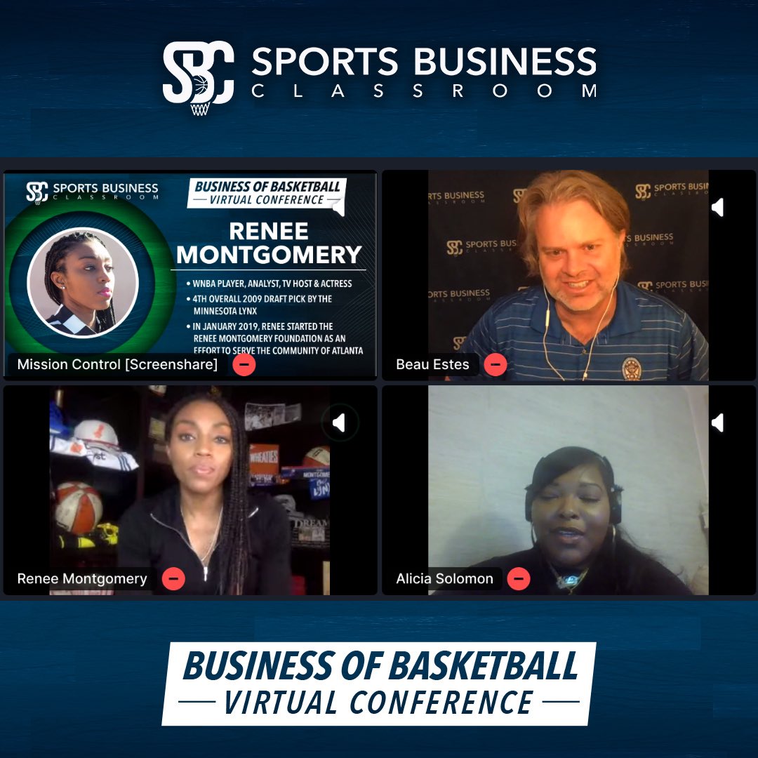 WNBA player, analyst, TV host, & actress @itsreneem_ kicks off day 3 of AMA sessions🔥
Shout out to Alicia (@Ace_S5)ace for asking a great question encompassing the business of basketball.🏀👏
#sbcvirtualconference2020 https://t.co/ZZYJweJcKS