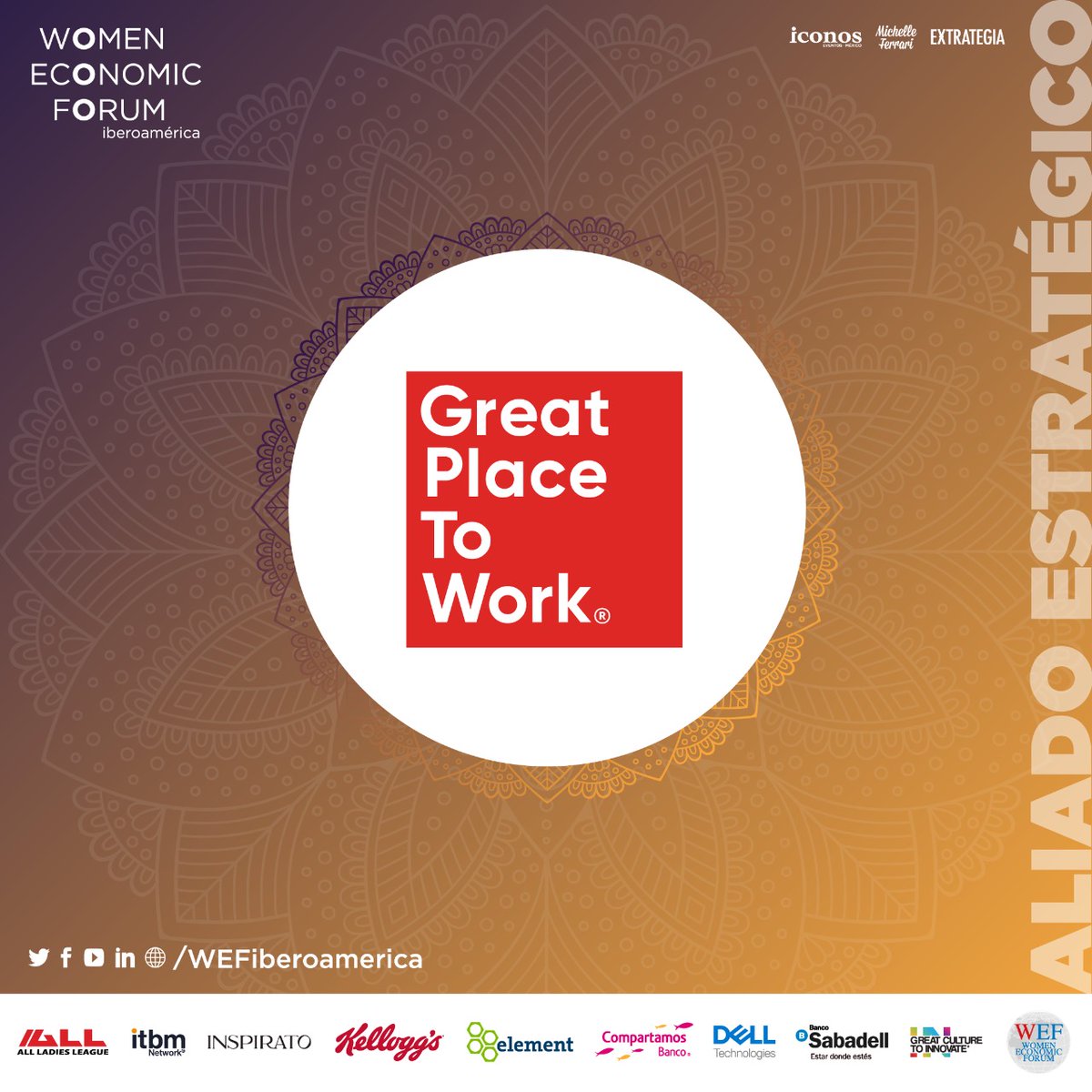 GPTW_Mexico's tweet image. En Great Place to Work® México estamos muy contentos de anunciar que somos aliados estratégicos de uno de los eventos más importantes del mundo: #WEF Iberoamérica 2020.

◾️ Regístrate SIN COSTO en:
-&amp;gt; gptw.io/wef2020

¡No te lo pierdas!
#BalanceInAction