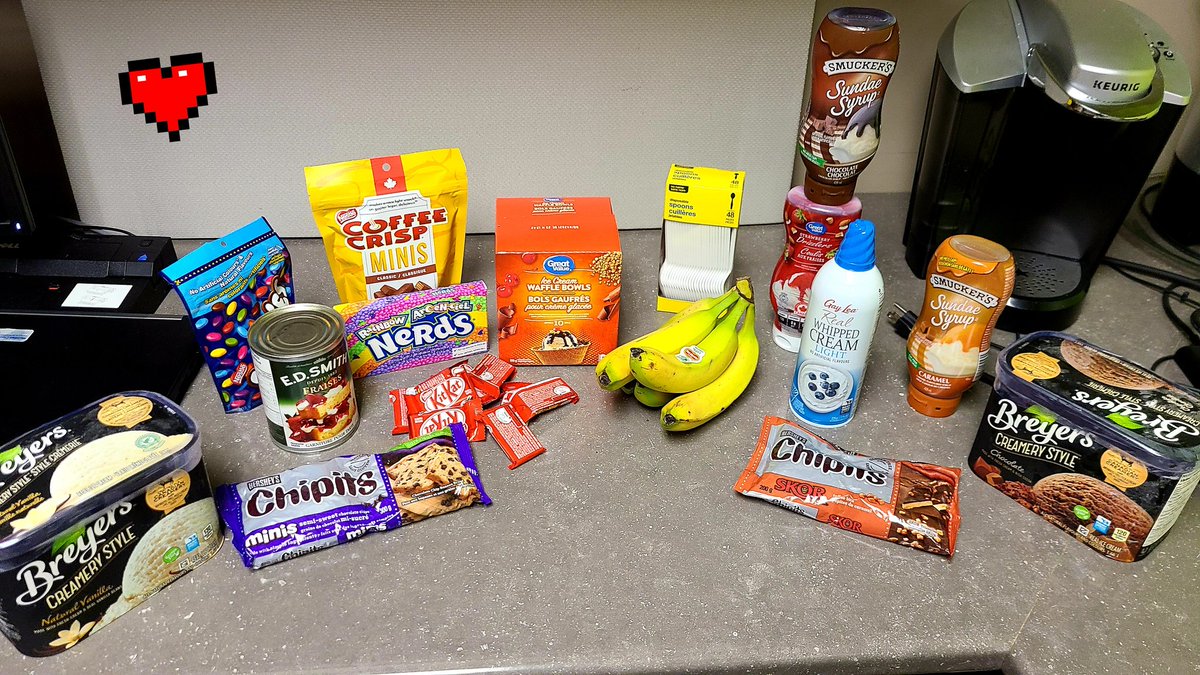Stacey199019's tweet photo. We appreciate our amazing staff so we celebrate with Ice Cream Sundaes at Port Elgin branch. @erinaldridge82 @MeridianCU @MarkOstland https://t.co/ReEiD6X7aC