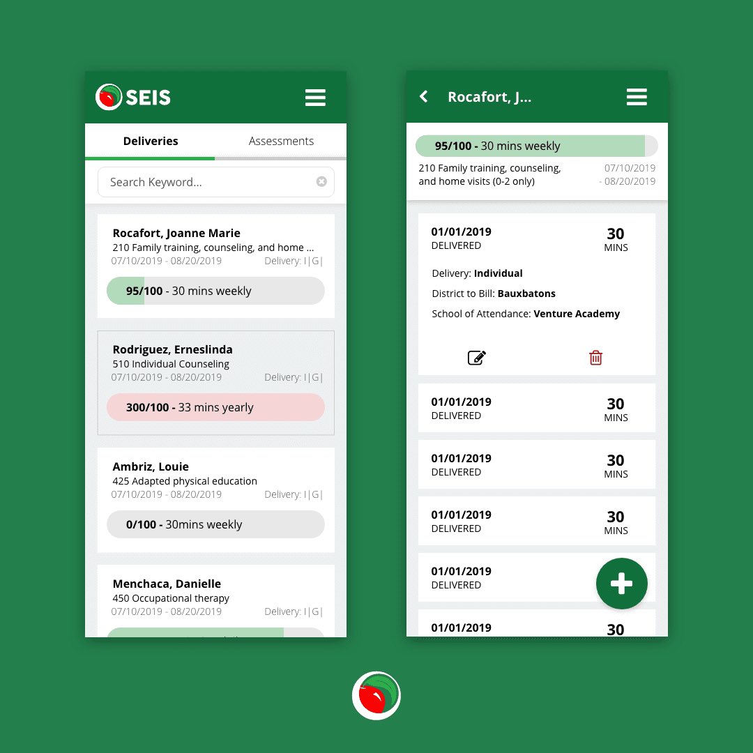 rocafortjo's tweet photo. This is the prototype I designed for the Special Education Information System (SEIS) Service Tracker app π This redesign aims to improve the usability flow & interface of the app from its previous version.
Designed in @AdobeXD β¨
#uiux #design #appdesign #CreateWithXD https://t.co/esJXSC9PWz