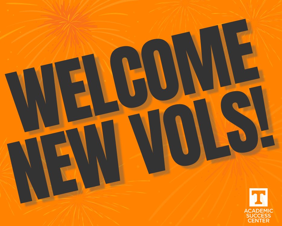 utk_asc's tweet photo. Welcome New Vols!
We are so excited to be meeting with each of you in these next few weeks. Remember to make an appointment with your Academic Coach soon to talk about academic success in your first semester. We can’t wait to work with you!
#successVOL #utkacademicsucess https://t.co/qPagIfMTOc