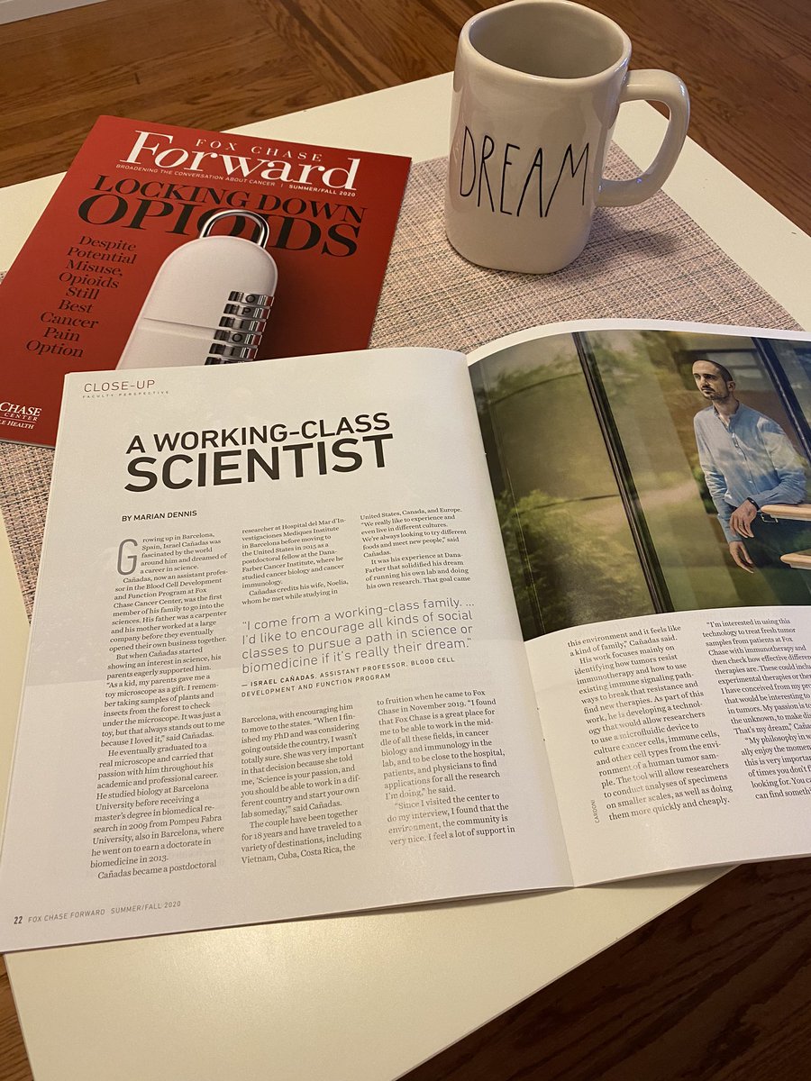 Isra_canadas's tweet photo. Thank you so much #ForwardMagazine @FoxChaseCancer for this beautiful article about “my story”. Proud to be a “working-class scientist” https://t.co/xTFLUjnlyq https://t.co/D72PQopgS4