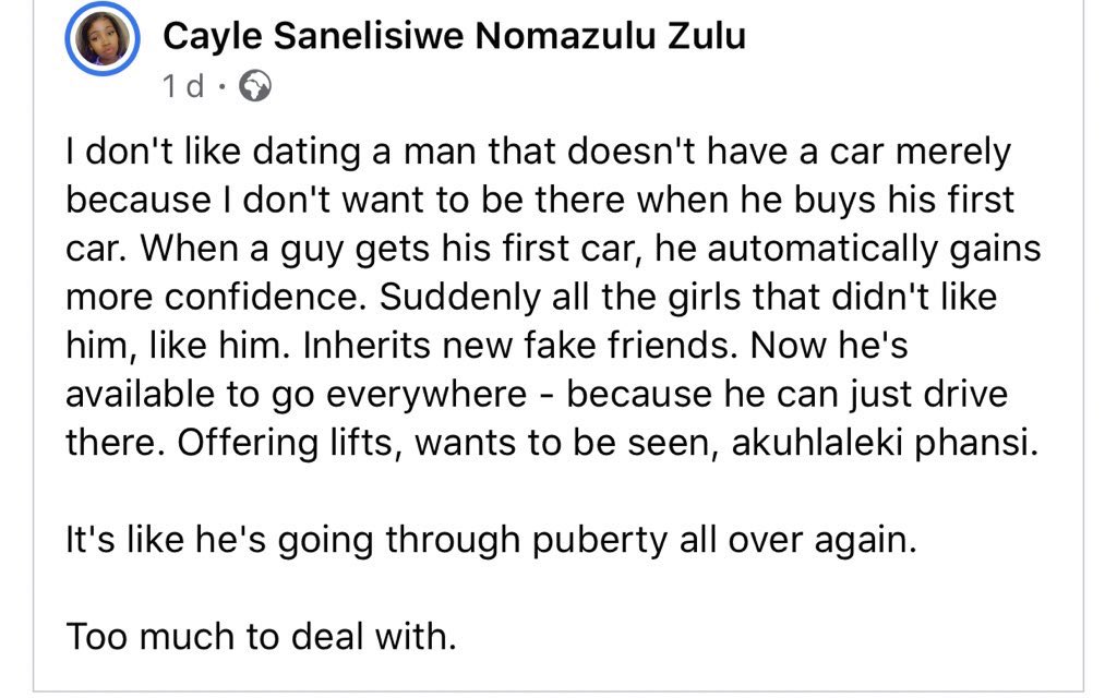 JustRamsie's tweet photo. Is this true ladies?😅 https://t.co/smWBCzt4H2
