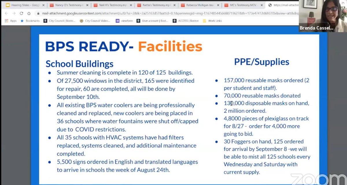 9/ Clean buildings: The deep cleaning should be complete in 90% of the buildings. Ps in building soon. When can Ts see deep cleaning?Highlights 35 schools with HVAC systems having maintenance complete. How about the other 85?Lots of data on masks!