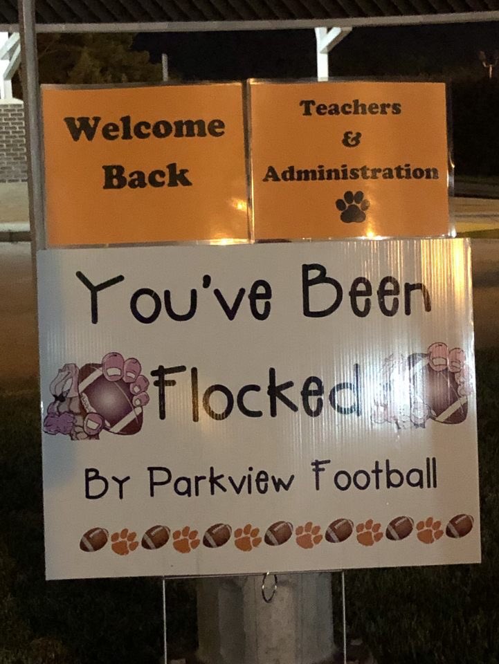 FlockersPhs's tweet photo. Welcome back, Parkview! #relentless #lettheflockingbegin https://t.co/rm9lcMqVyF