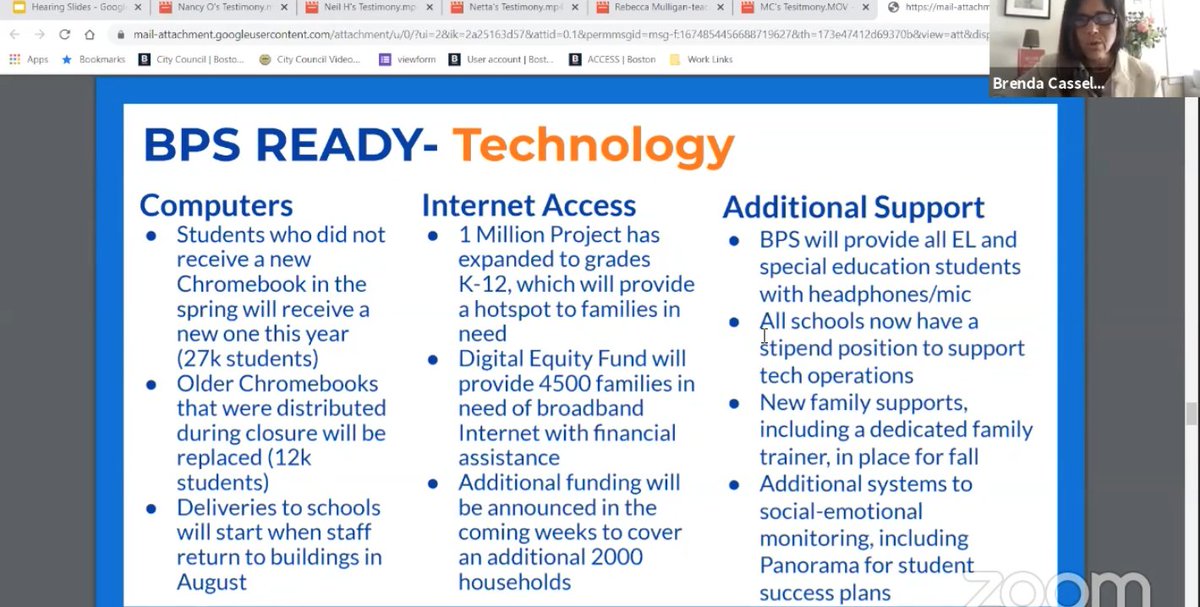 10/ Tech: BPS worked hard here in the Spring -- credit to  @markracine  @RhianonElan and the entire tech team! BPS looks to be moving to permanent 1:1 model?New chromebooks to any Ss who missed getting one in Spring. Also new device for Ss who received old device in Spring.