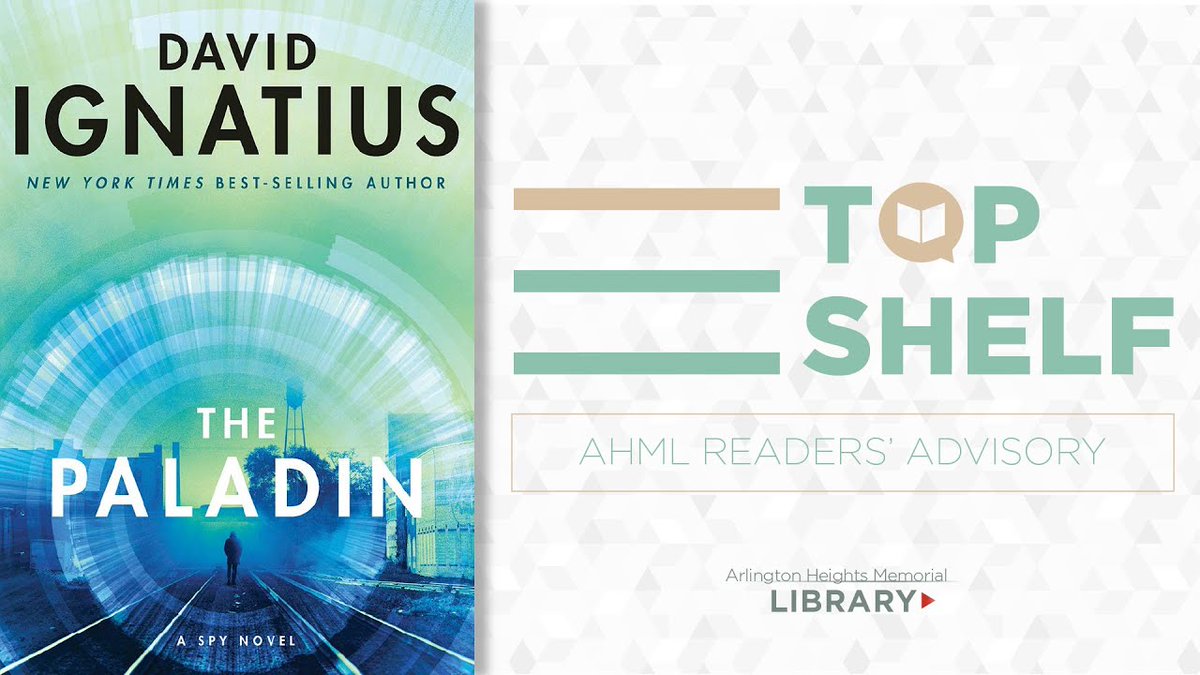 ahml's tweet photo. TOP SHELF video recommendations return with an eerily real page-turning thriller. Could this be your next read? Watch here:  https://t.co/Vm6PT4sY8E

#AHMLTopShelf #bringingthelibrarytoyou #Spynovel #ThePaladin https://t.co/yUK89UFN17