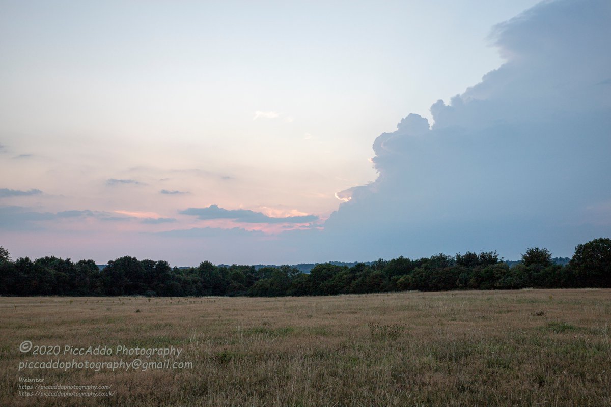 Dxhawk's tweet photo. Sunset cloud formations which I believe brought rain to South West London 11th August 2020- taken from dry New Addington #Croydon #thunderstorm #rain #heatwave #sunset #Piccaddo #capturelife Can anyone see an #Elephant? https://t.co/i4TvNyDdcZ