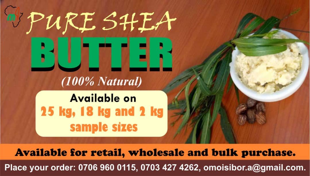 MuduAfrika's tweet photo. 100% natural Shea butter, Nigeria origin available for off take. 

@DGatNAFDAC @janvanweijen @WeAreLDC @Cokodeal @ITCnews @NiyiAdebayo_ @TradeInvestNG https://t.co/d09e8QbfMs
