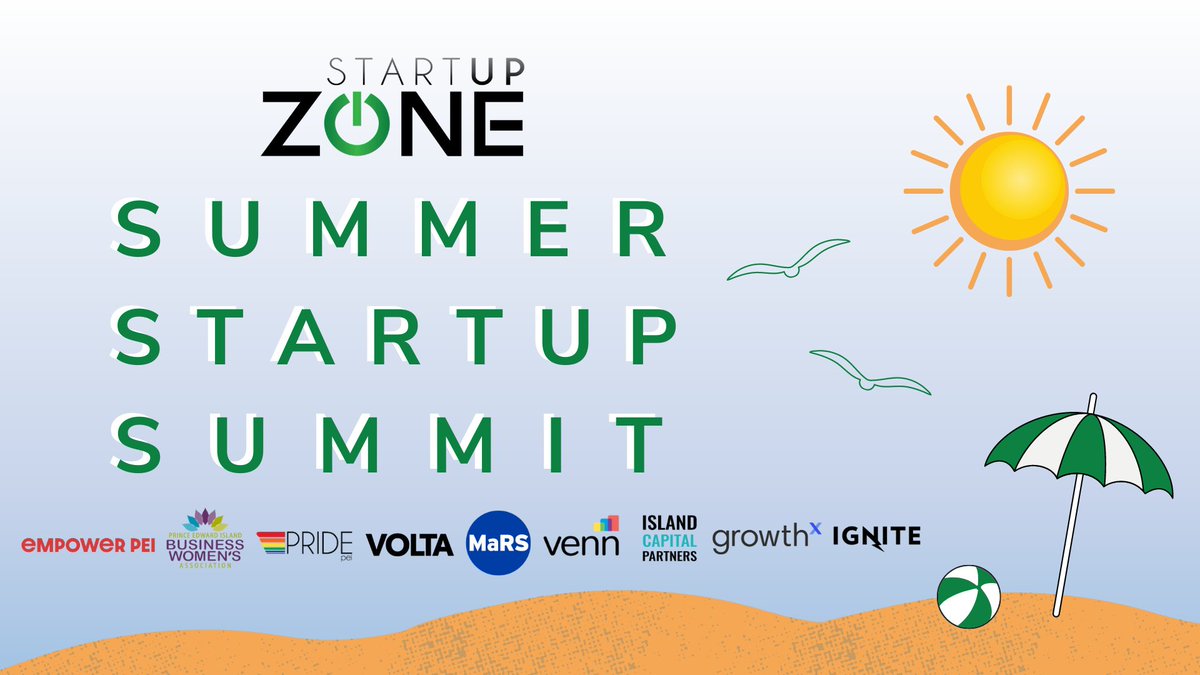 voltaeffect's tweet photo. Join the @startupzonepei for their digital "Summer Startup Summit" on August 20. Targeted at current and aspiring entrepreneurs, this event is intended to equip attendees with the tools they need to take the next steps to grow their business. Register at: https://t.co/px0TukApCT https://t.co/XjssQRRnPC