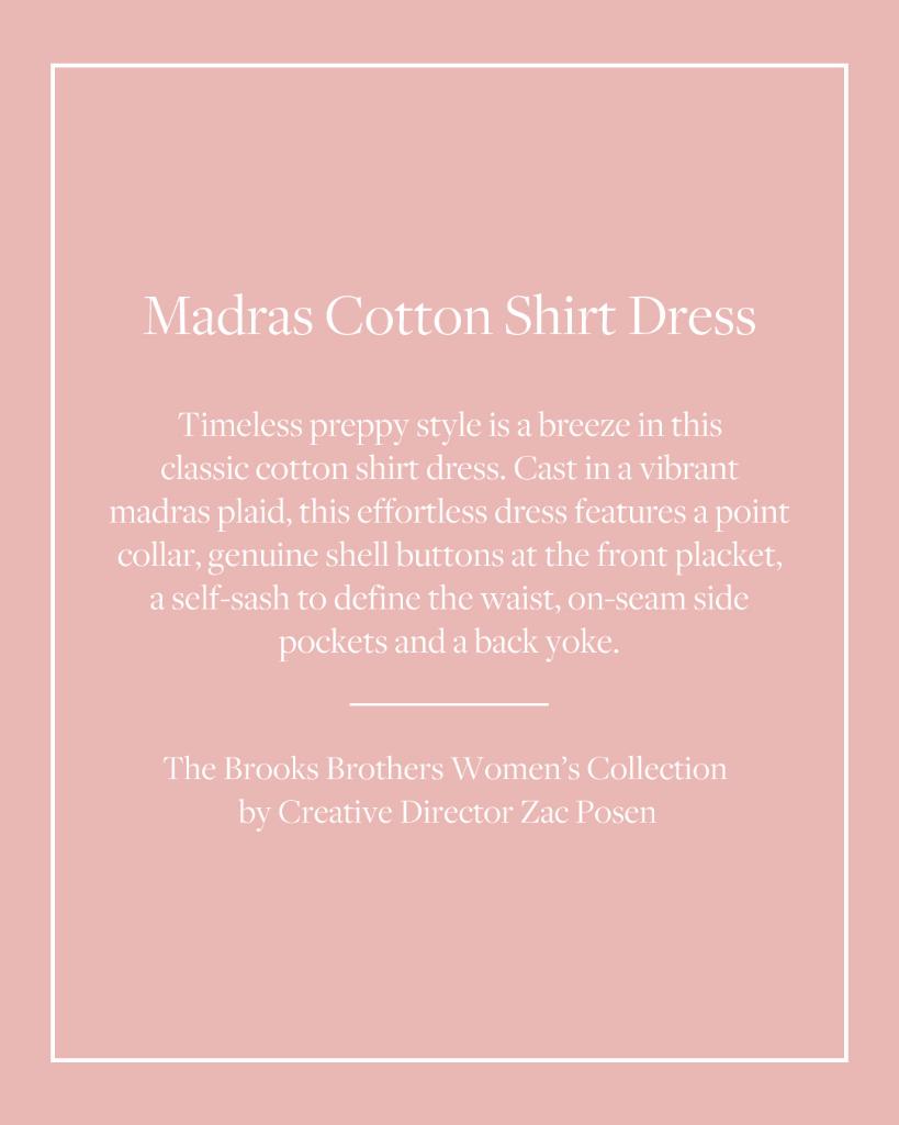 Summer forever. <a href="/stacieflinner/">stacie flinner</a> enjoys a seaside stroll in a Madras Cotton Shirt Dress by #BrooksBrothersWomen creative director <a href="/Zac_Posen/">Zac Posen</a>. #WomensCollectionWednesday #WCW

Shop the Dress: brksb.rs/6011TUJ0L
