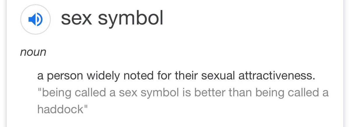 That is exactly what harry said word for word in response to him being viewed a a sex symbol. Read the definition of a sex symbol below. Zane Lowe asked harry how he feels when ppl FOCUS ON him as a sex symbol SOLELY. That is much different from ppl occasionally expressing desire