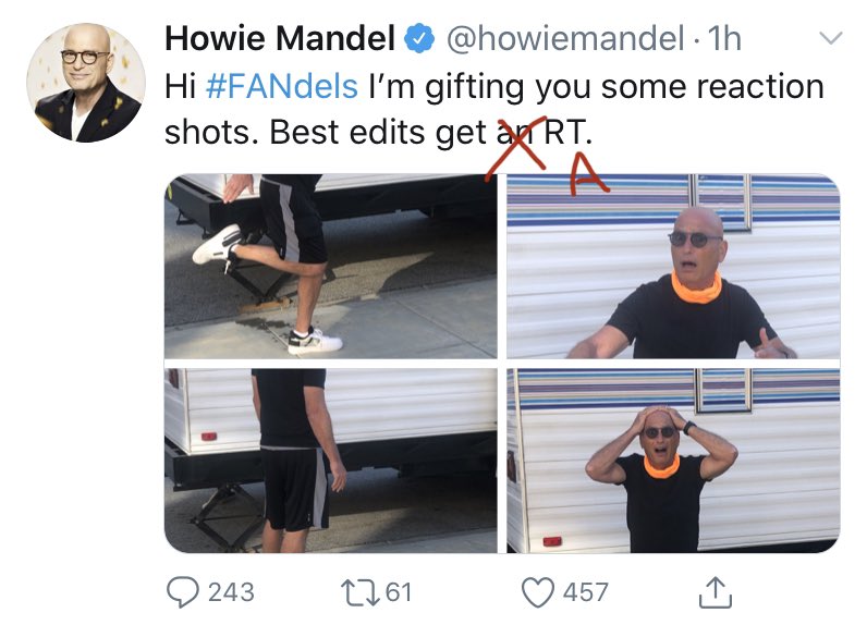 ChadSain's tweet photo. @howiemandel https://t.co/xY4vwF9xub