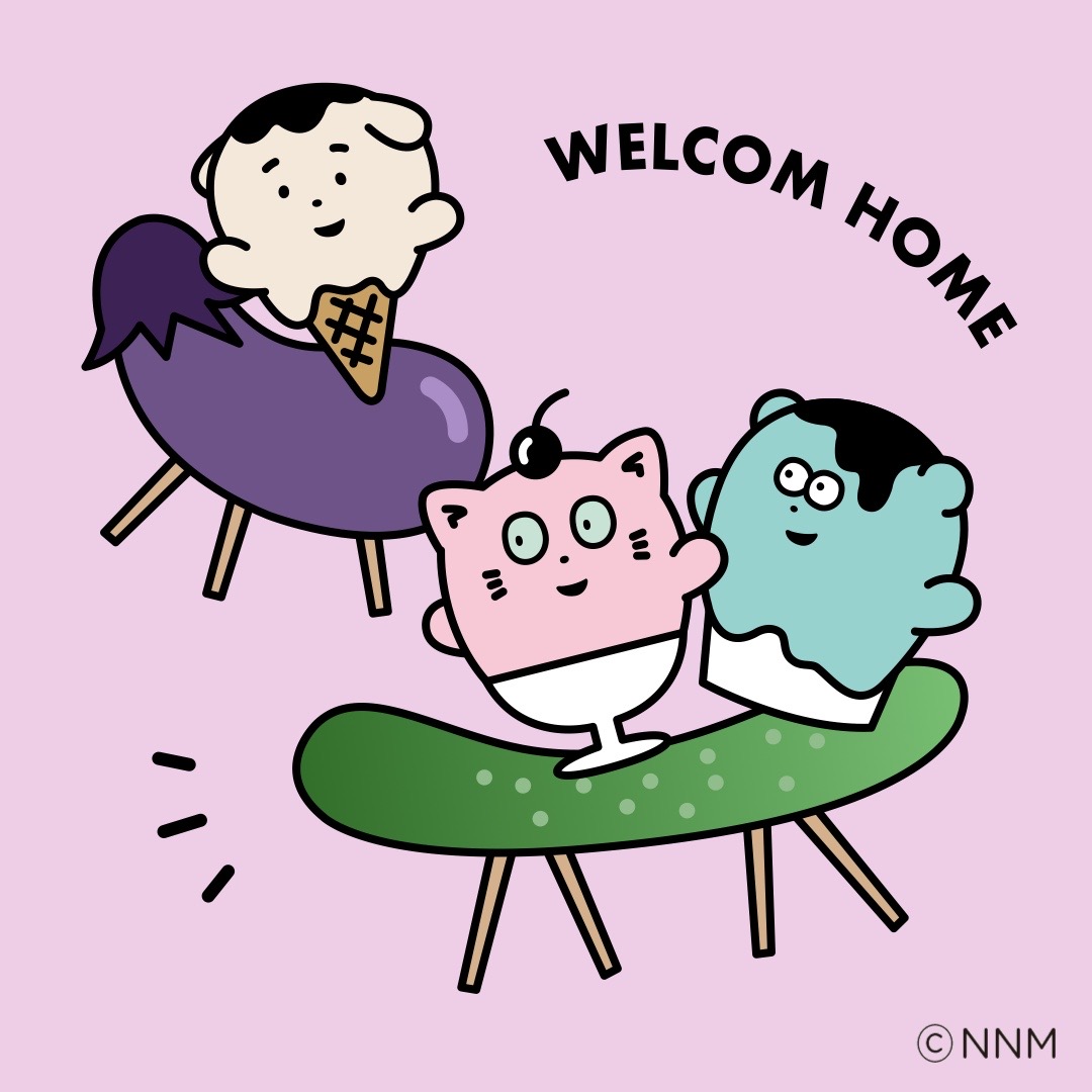 🍆🏮🥒🏮🍆🏮🥒

日本の夏。
ネネミィズの夏。

#お盆 #おかえり #意外に古風 #仏教だったんだね
#熱中症注意
#ふんばりどき #おうち時間 #stayhome #NENEMES #NENEME #ネネオ #ネヨン #ネッド #ゆるキャラ #アイスクリーム