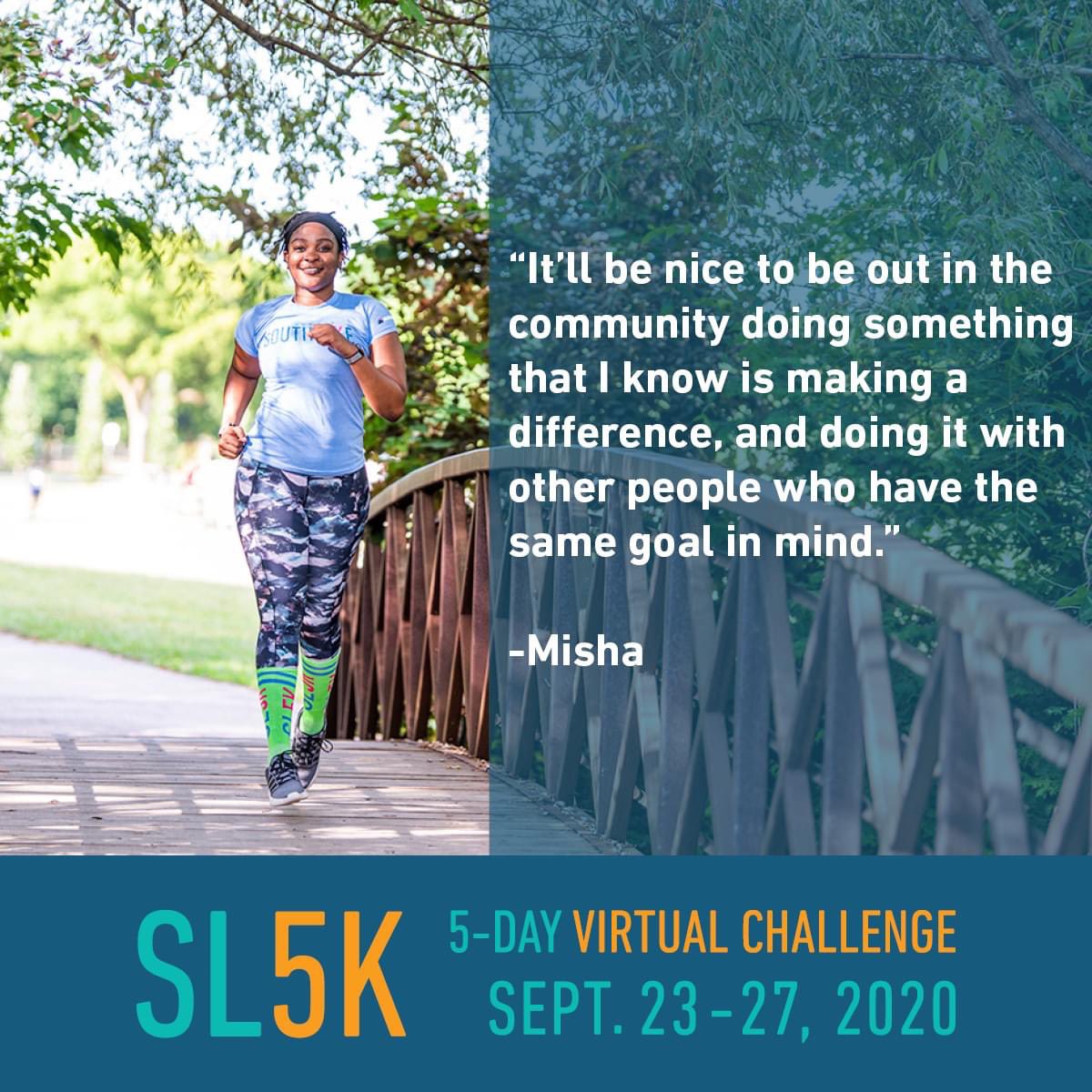 SouthlakeFndn's tweet photo. Shortly after picking up running as a therapeutic outlet, an injury had Misha thinking that she would never run again. After hard work and focus, she’s back at it, and eager to participate in the SL5K Virtual Challenge.

Read More:
https://t.co/SQ8yIBWSo4

#SL5KVirtualChallenge https://t.co/mGkl4dj7Hn