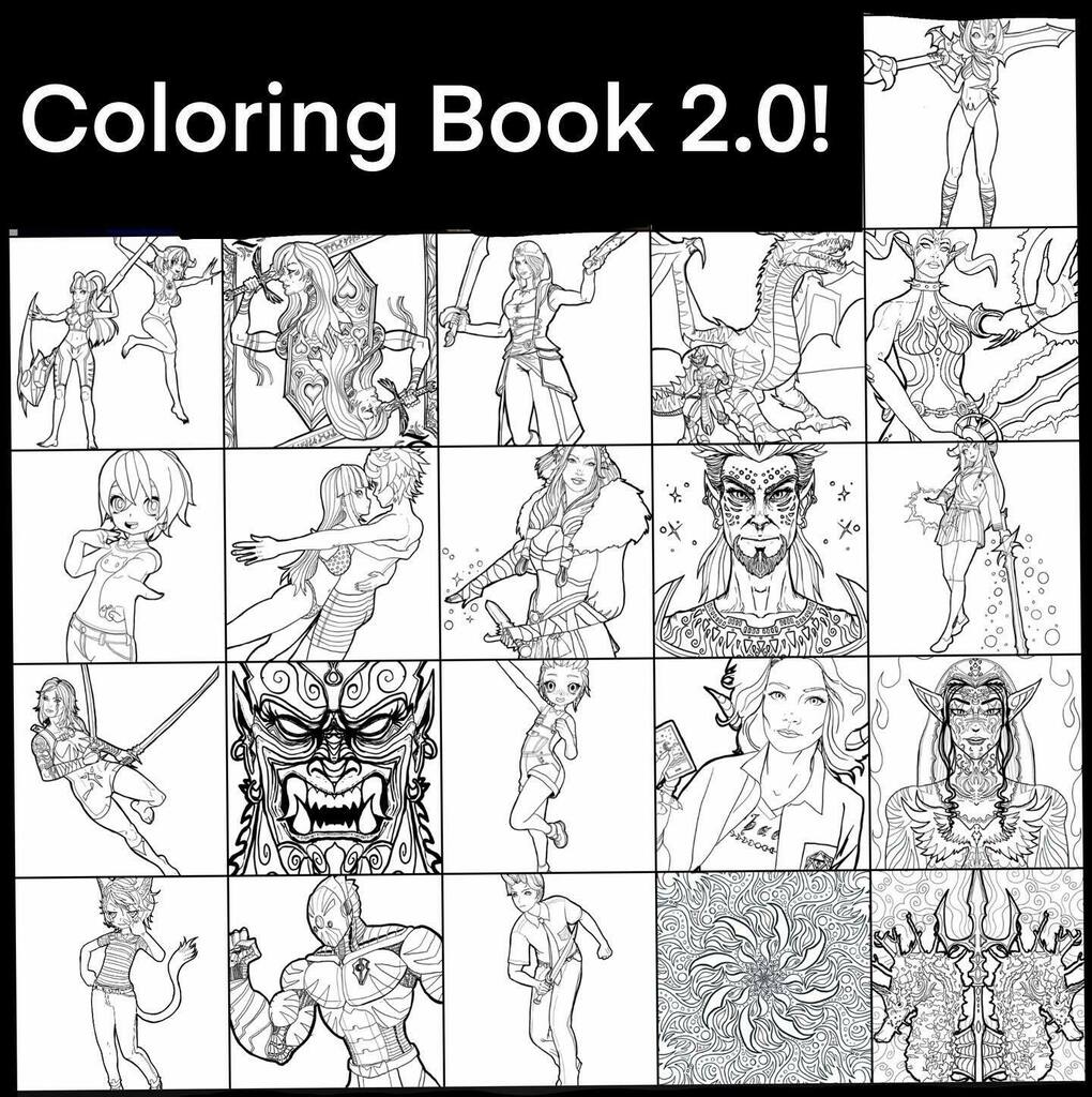Yes, you read correctly! My second coloring book is on the verge of being published on KDP! This book’s theme is mainly anime and fantasy! #drawing #coloringbook #procreate #ipadpro #applepencil #publishing #fantasy #anime instagr.am/p/CDzjdjfhEKS/