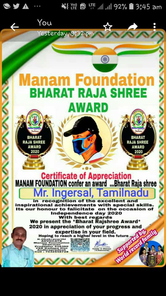IngarsalA's tweet photo. I got New CertifiCates From Leading FOUNDATIONs , NGOs due to my SOCIAL AWARENESS among YOUTH &amp; PUBLIC Through my SOCIAL MEDIAs NETWORK🙏
 I Attatched my NEW CERTIFICATEs to my NYKS OFFICIALs , my UNIVERSITY PROFESSORs , PRESS PEOPLE and my YOUTH &amp; WELWISHERs🙏
 Ingar-Youth🙏💙💗 https://t.co/q2AsutULHf
