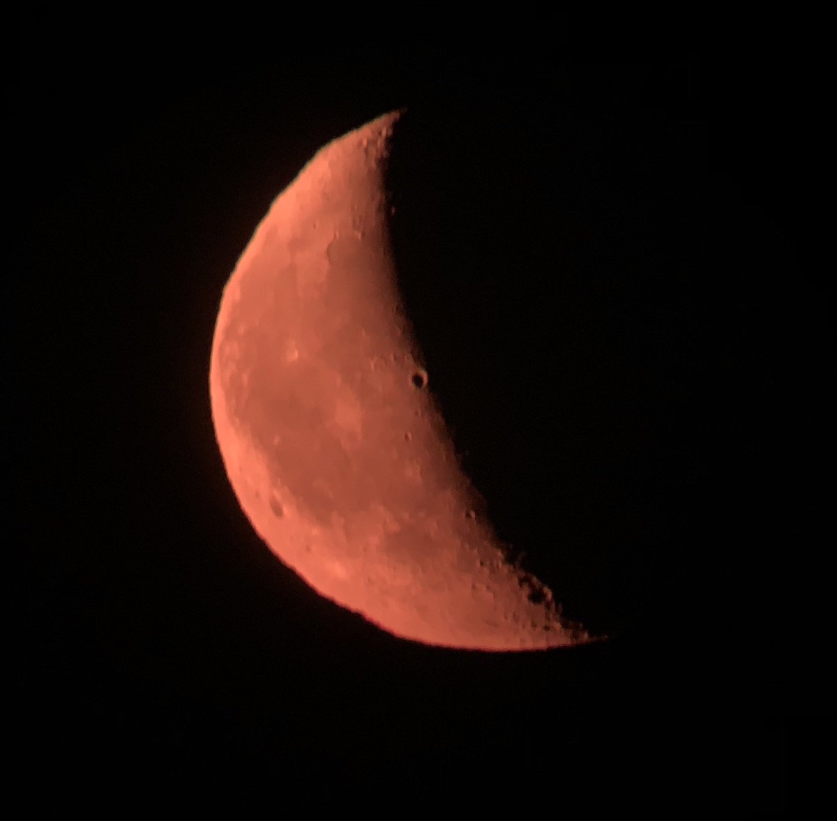 It’s the peak night of the Perseids shooting stars, so go outside and look up!

They are too difficult to capture, but there was a nice Moon too...