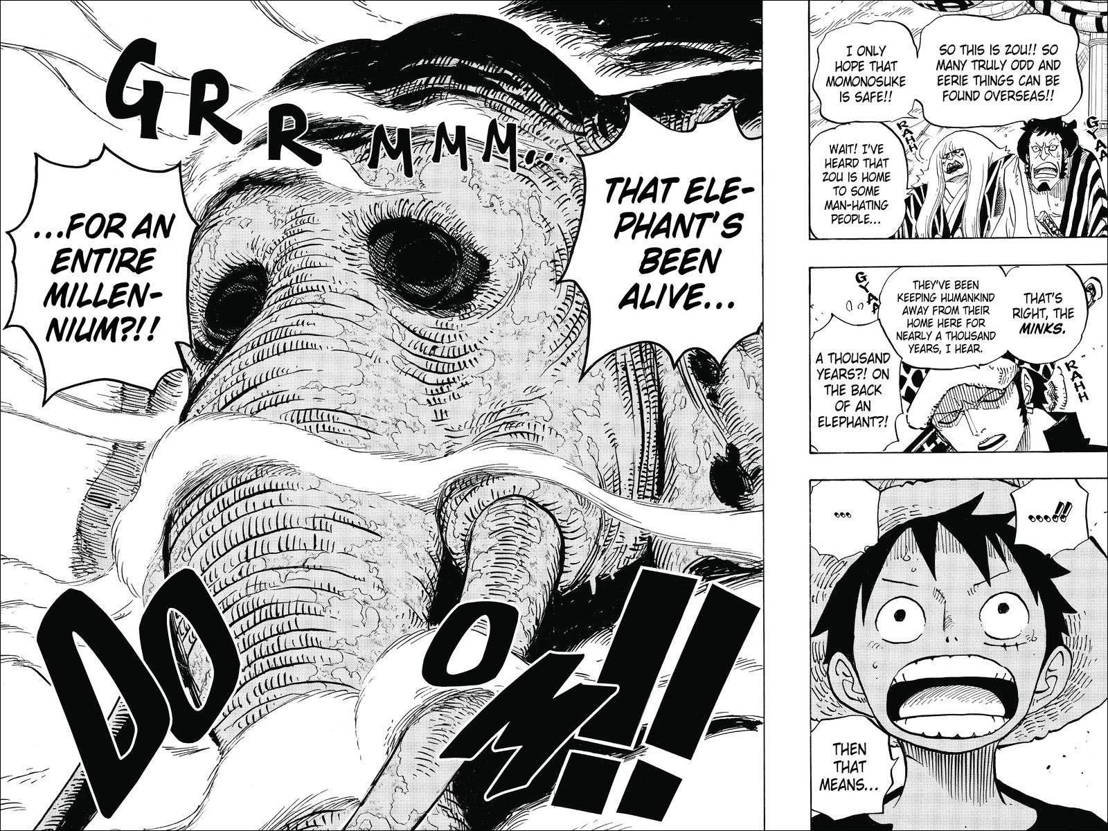 Shonen Jump on X: Happy World Elephant Day from the oldest known living  elephant in a manga, the mighty Zunesha from One Piece! Read it here:    / X