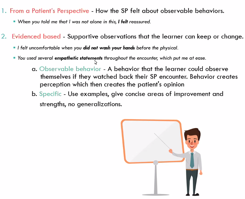 MTB_eli's tweet photo. "The Art of Collaborative Feedback: Training SPs to Provide Heart and Logic Verbal and Written Feedback"
Great review of the fundamentals of giving feedback presented by Rebecca Morales and Macy Petru
#ASPE2020 #MedEd #simulation @ASPE_Tweets https://t.co/azlyd6XPpt