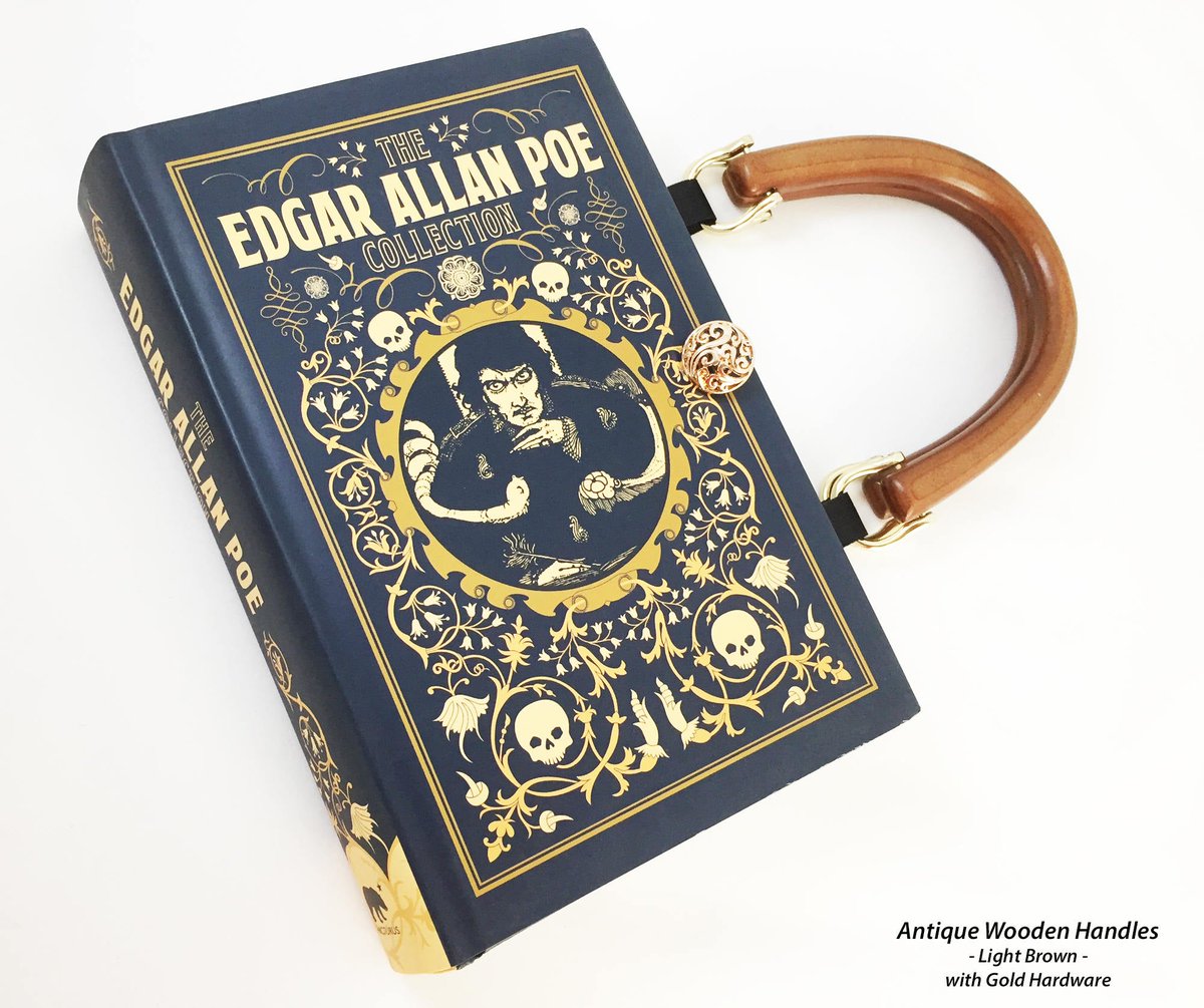 NovelCreations's tweet photo. Edgar Allan Poe Book Purse - Poe Book Clutch - Horror Gift - Poe Collector Gift - Macabre Fashion - Purse made from book - Reader Gift https://t.co/kkve3nCQ6X #booklover #Etsymntt #bookpurse #PitAndPendulum https://t.co/G5anH1ohrH