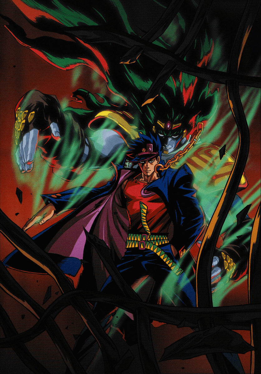 JOJO'S OVA ANNOUNCEMENT THREAD...Recently purchased a Japanese Boxset of the OVA's, and to my surprise it featured a nice Data Booklet that had Official Clean DVD Covers. Was stoked to scan these in.