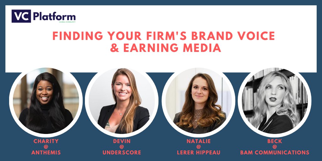Next up in the <a href="/VCPlatform/">VC Platform</a> Remote series this week, is the panel discussion with some of the best brand, marketing &amp; comms bada**es in VC. We'll be hearing from some of the best in the industry...<a href="/missmhende/">Charity Mhende</a> <a href="/DEVINENASH/">𝗗𝗲𝘃𝗶𝗻 𝗡𝗮𝘀𝗵✌🏼</a> <a href="/N_Sportelli/">Natalie Sportelli</a> moderated by <a href="/beckbamberger/">Beck Bamberger</a>. #beyondexcited🤓✌🏾