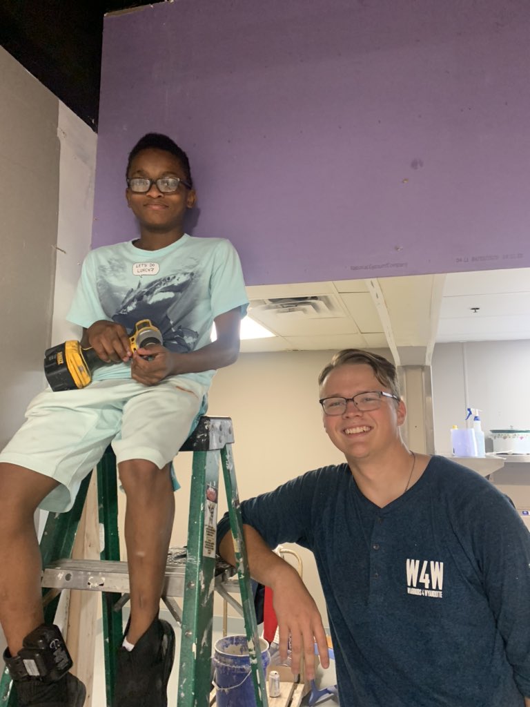 ___W4W___'s tweet photo. Life skills with adam. Jah quez got to a chance to frame drywall and mud today. Teaching our future generations the basics. What another wonderful day here at W4W.
#usd202 #usd203 #usd500 #work #lifeskyles #change #kck #kc #wyandotte #future #bethechange #students #kdoc https://t.co/1GufJJbbWc