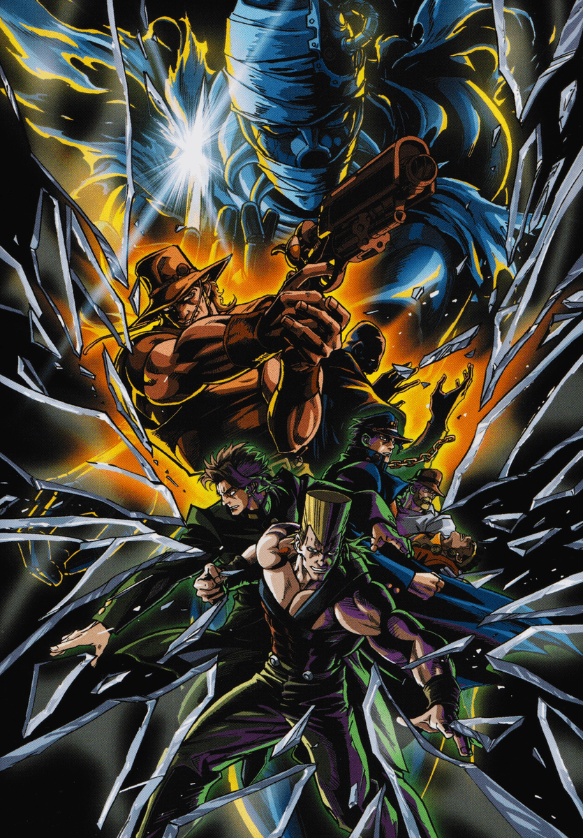 JOJO'S OVA ANNOUNCEMENT THREAD...Recently purchased a Japanese Boxset of the OVA's, and to my surprise it featured a nice Data Booklet that had Official Clean DVD Covers. Was stoked to scan these in.