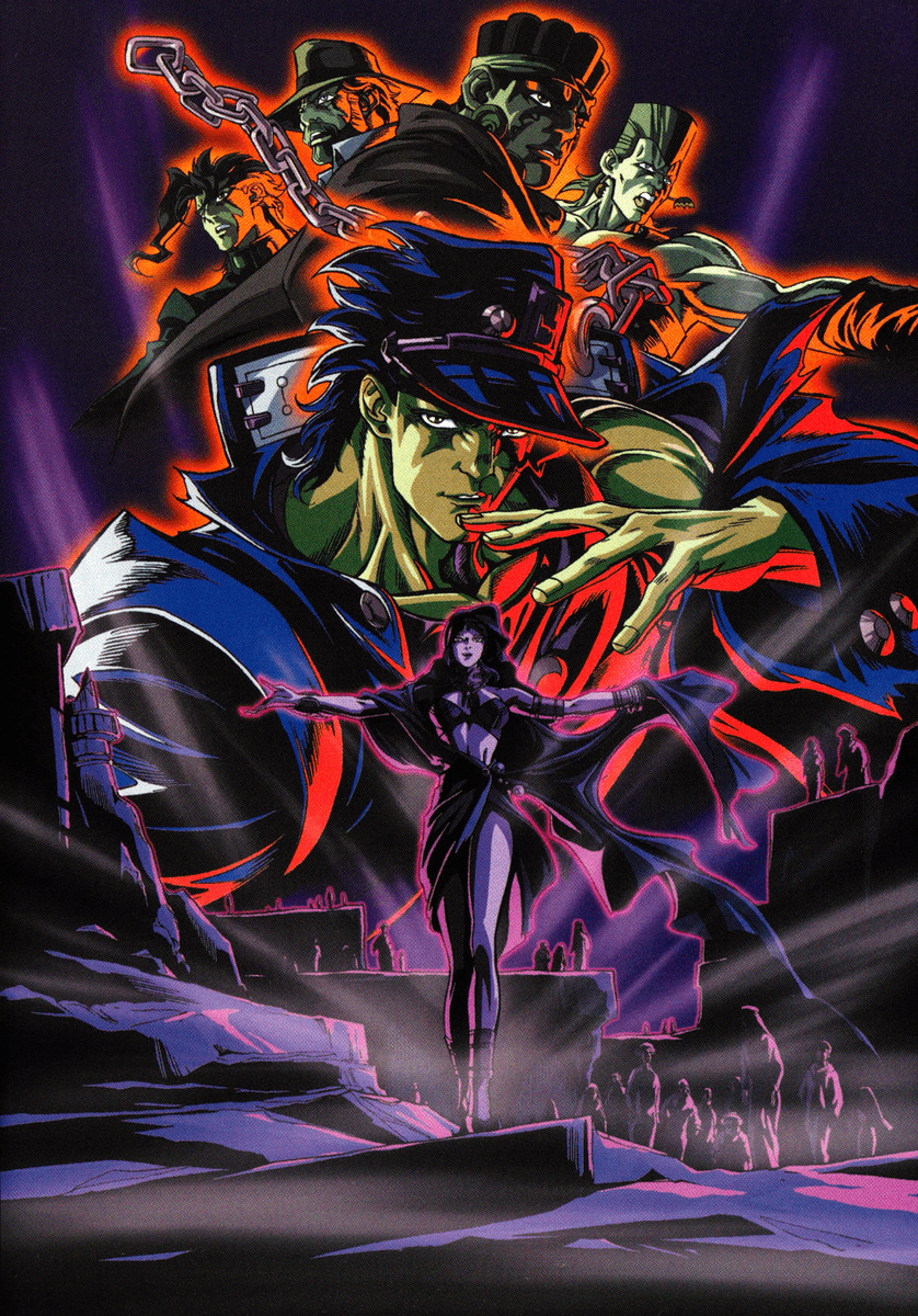 JOJO'S OVA ANNOUNCEMENT THREAD...Recently purchased a Japanese Boxset of the OVA's, and to my surprise it featured a nice Data Booklet that had Official Clean DVD Covers. Was stoked to scan these in.
