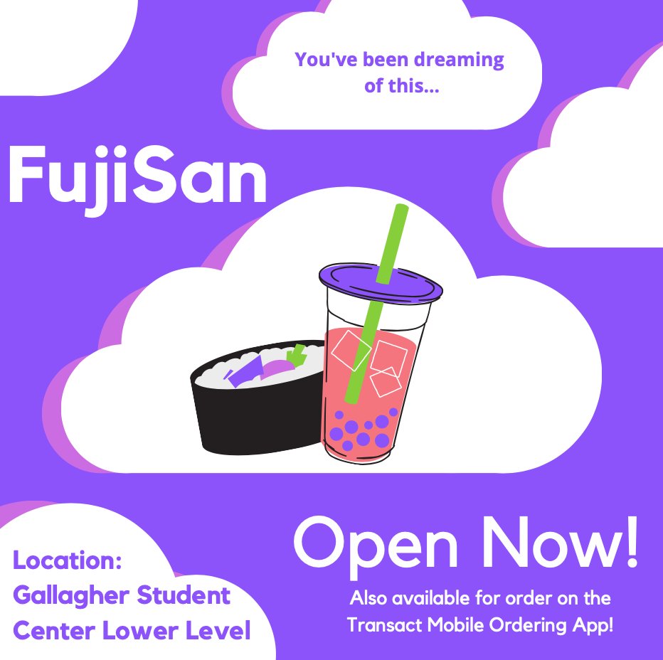 XUAuxServices's tweet photo. All the dream needs now is you! π π£ #dream #fujisan #xavieruniversity #gsc #xaviermobileordering #sushi https://t.co/1IC5X5TJyT