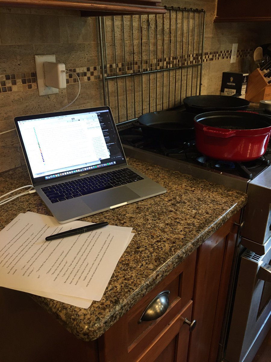 Writing while I cook now...