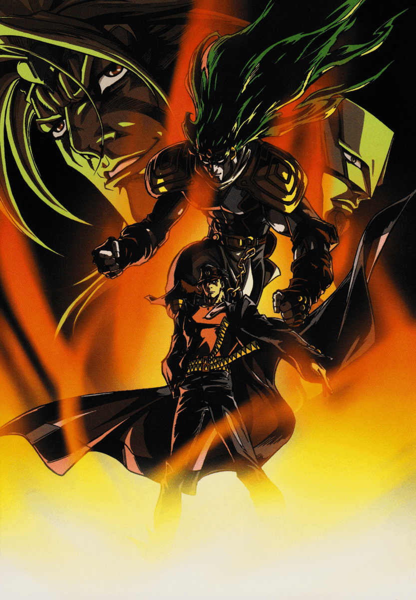 JOJO'S OVA ANNOUNCEMENT THREAD...Recently purchased a Japanese Boxset of the OVA's, and to my surprise it featured a nice Data Booklet that had Official Clean DVD Covers. Was stoked to scan these in.