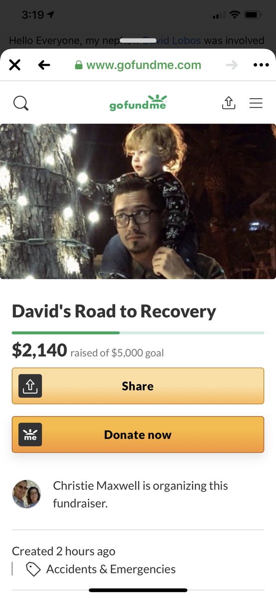 CBRtech09's tweet photo. My cousin David was in a life-threatening accident he was cut off by minivan and sideswiped He’s undergone two surgeries and still in critical condition this is really hard for all of us and I can’t imagine how his doing alone in the hospital. Please share retweet repost PLEASE https://t.co/X0JWCkysdY