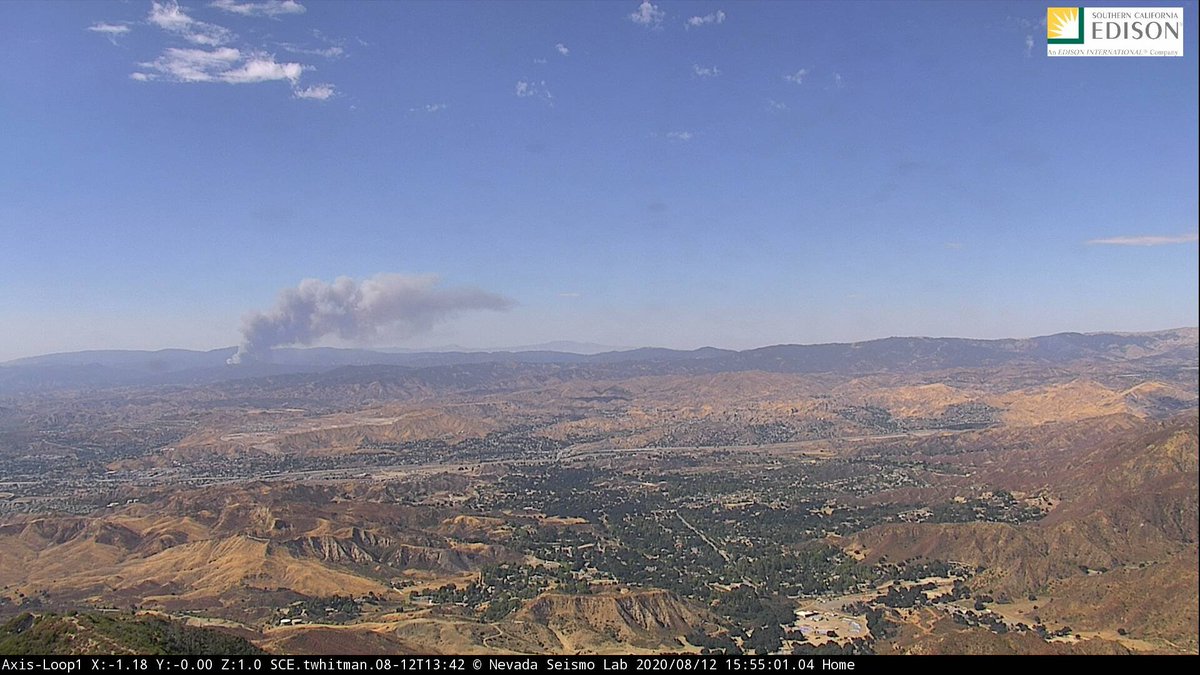 Lake Hughes Road x Pine Canyon Road (Los Angeles County) The fire is said to be spotting a half-mile north of Lake Hughes Road. Fifty acres, rapid ROS, winds out of the southwest at 20. No structures threatened. Potential for 1,000 acres.This is the  #LakeFire