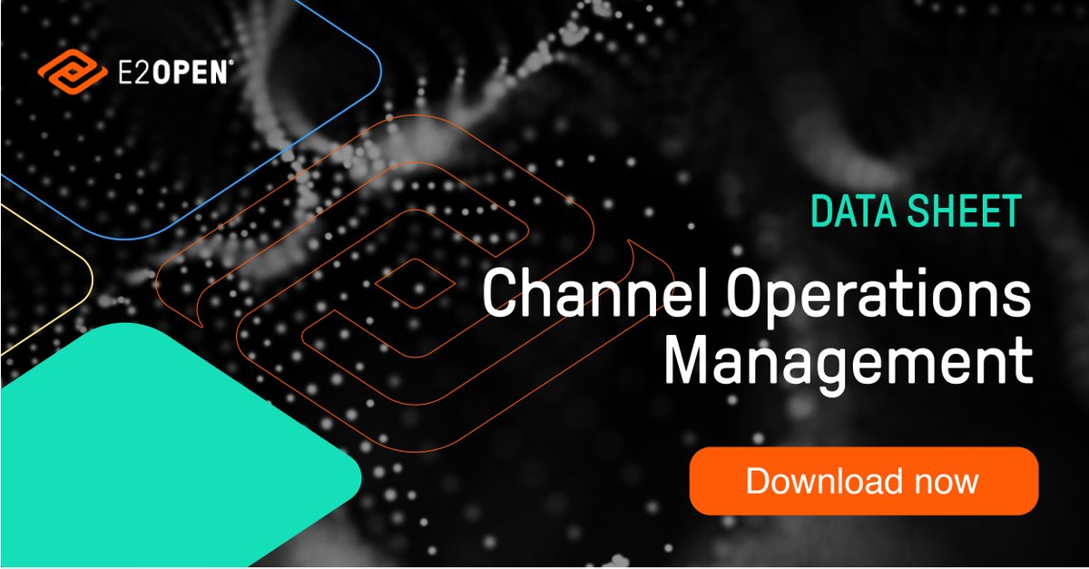 Run faster, leaner, error-free channel processes by using E2open’s Channel Operations Management application to automate key #channelmanagement functions: bit.ly/2DQ68Zw