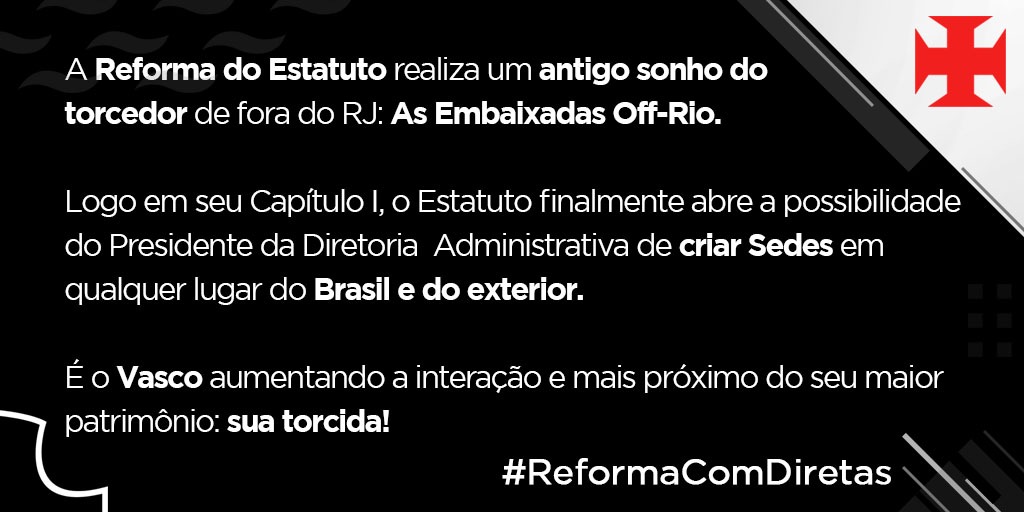 #ReformacomDiretas #Vasco #VascodaGama