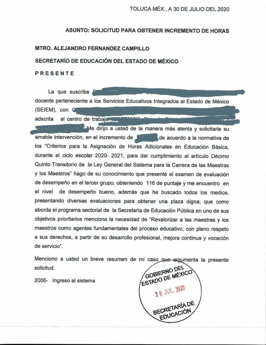 karmen_rosas's tweet image. @alexfedezcam Solicito de manera respetuosa se de seguimiento al oficio donde menciono procesos sin  transparencia en la aplicación de los criterios para incremento a docentes grupo 3 de desempeño.
@USICAMM_OFICIAL 
@HectorH640917
@JuanPabloSanchR 
@Memo_Legorreta 
@Adela_PBernal